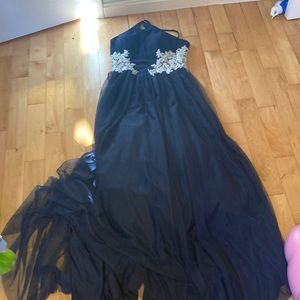 Navy blue prom dress